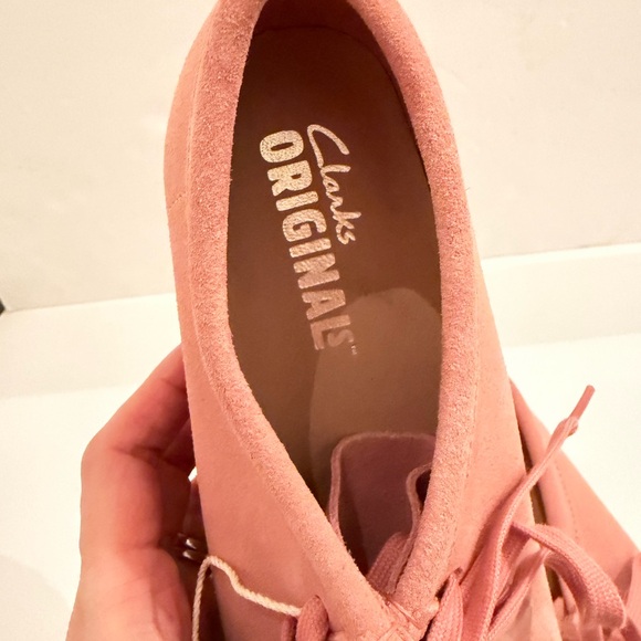 Free People Clark’s Originals Wallabee shoes in blush pink Sz 9 - Picture 7 of 13